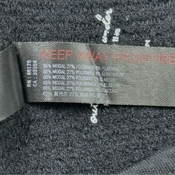 UO Out From Under Drew Seamless Snap-Front Bra Top XS/S  Small Black Ribbed Knit - Picture 12 of 12